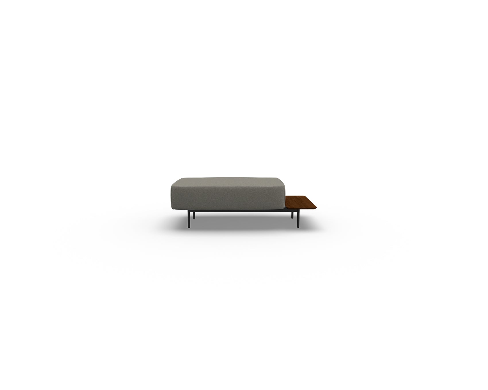 Noon Sofa Ottoman with Right Shelf